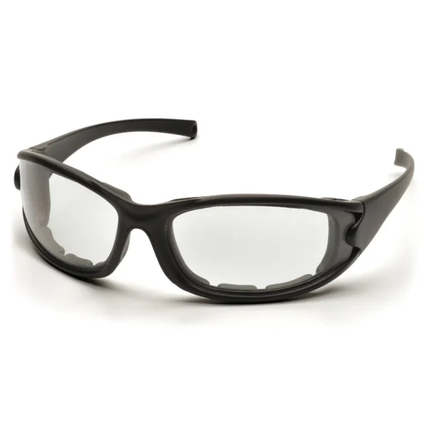 Pyramex SB7310DT PMXCEL Matte Black Safety Glasses W/ Clear Anti-Fog Lens (12 each)