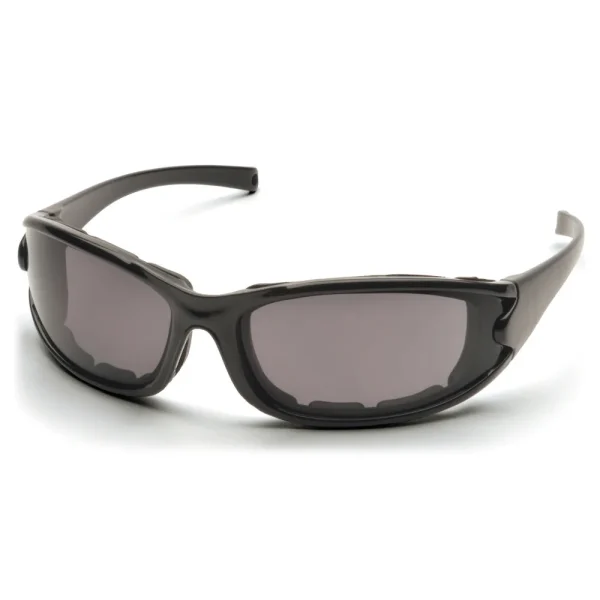 Pyramex SB7321DT PMXCEL Glossy Black Safety Glasses W/ Gray Polarized Anti-Fog Lens (1 each)