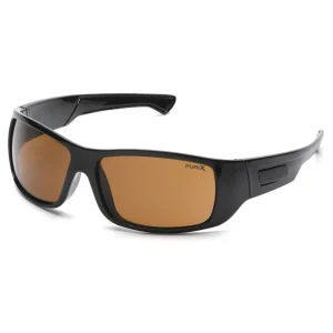 Pyramex SB8515DT Furix™ Black Safety Glasses W/ Coffee Anti-Fog Lens (12 each)