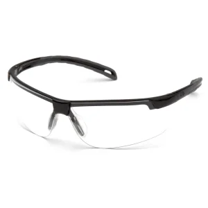 Pyramex SB8610DT Ever-Lite Black Safety Glasses W/ Clear Anti-Fog Lens (12 each)