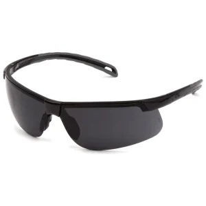 Pyramex SB8623D Ever-Lite Black Safety Glasses W/ Dark Gray Lens (12 each)