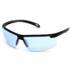 Pyramex SB8660D Ever-Lite Black Safety Glasses W/ Infinity Blue Lens (12 each)
