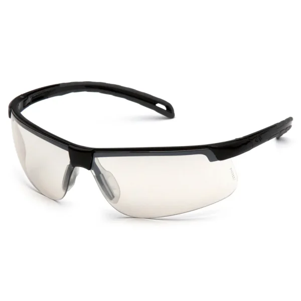 Pyramex SB8680DT Ever-Lite Black Safety Glasses W/ Indoor/Outdoor Mirror Anti-Fog Lens (12 each)