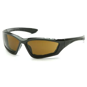 Pyramex SB8715DTP Accurist Black Safety Glasses W/ Coffee Anti-Fog Lens (12 each)