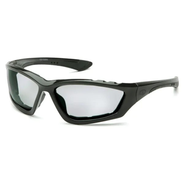 Pyramex SB8725DTP Accurist Black Safety Glasses W/ Light Gray Anti-Fog Lens (12 each)