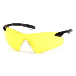 Pyramex SB8830S Intrepid II Black Gray Temples Safety Glasses W/ Amber Lens (12 each)