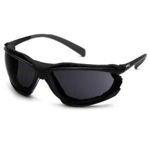 Pyramex SB9323ST Black Safety Glasses W/ Dark Gray H2X Anti-Fog Lens (12 each)