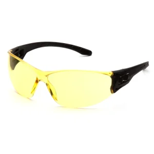 Pyramex SB9530S Trulock™ Black Safety Glasses W/ Amber Lens (12 each)
