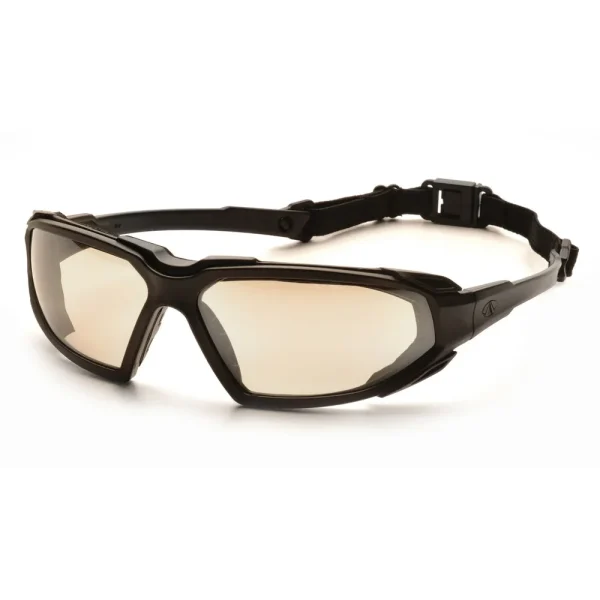 Pyramex SBB5080DT Highlander™ Black Goggles W/ Indoor/Outdoor Mirror Anti-Fog Lens (12 each)