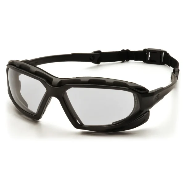 Pyramex SBG5010DT Highlander Plus™ Black-Gray Goggles W/ Clear Anti-Fog Lens (12 each)