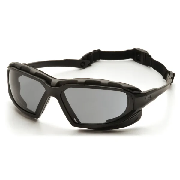 Pyramex SBG5020DT Highlander Plus™ Black-Gray Goggles W/ Gray Anti-Fog Lens (12 each)