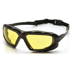 Pyramex SBG5030DT Highlander Plus™ Black-Gray Goggles W/ Amber Anti-Fog Lens (12 each)