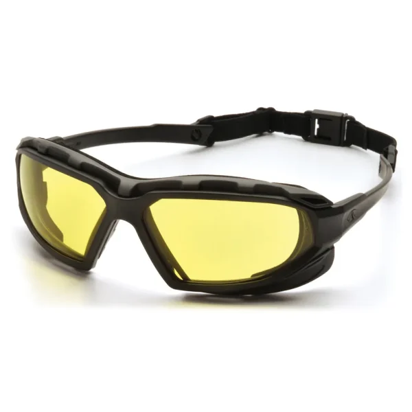Pyramex SBG5030DT Highlander Plus™ Black-Gray Goggles W/ Amber Anti-Fog Lens (12 each)