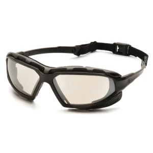 Pyramex SBG5080DT Highlander Plus™ Black-Gray Goggles W/ Indoor/Outdoor Mirror Anti-Fog Lens (12 each)