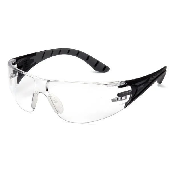 Pyramex SBG9610ST Endeavor Plus Black/Gray Safety Glasses W/ Clear Anti-Fog Lens (12 each)