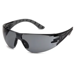 Pyramex SBG9620S Endeavor Plus Black/Gray Safety Glasses W/ Gray Lens (12 each)