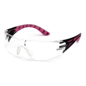 Pyramex SBP9610S Endeavor Plus Black/Pink Safety Glasses W/ Clear Lens (12 each)