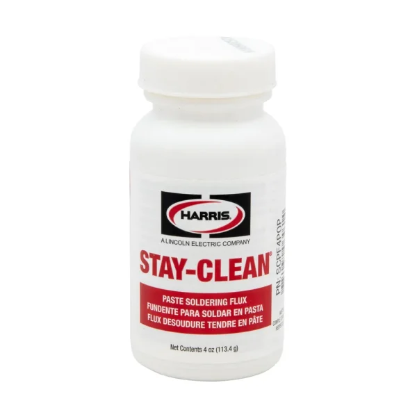 HARRIS® SCPF4POP STAY-CLEAN PASTE SOLDERING FLUX 4 OZ. JAR, 4 JARS/BOX