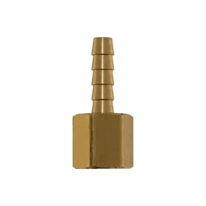 Hose Barb, 1/4″ by 1/4″ FNPT, Brass