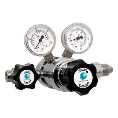 1250-S Modified Dual-Stage Medium-Purity Regulator – Brass