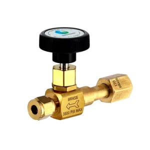 4313A Lecture Bottle Control Valve (CGA 170) – Brass