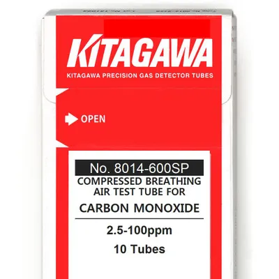 Carbon Monoxide, Gas Detector Tubes for Compressed Breathing Air