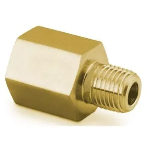 Adapter, 1/8″ MNPT x 1/4″ FNPT, Brass