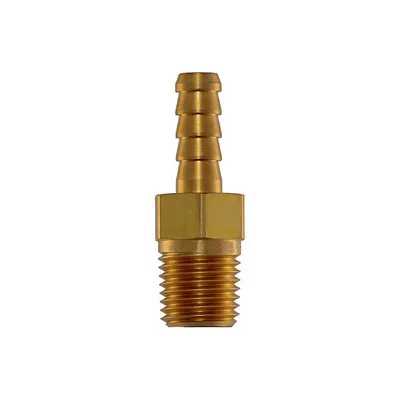 Hose Barb, 3/16″ by 1/4″ MNPT, Brass