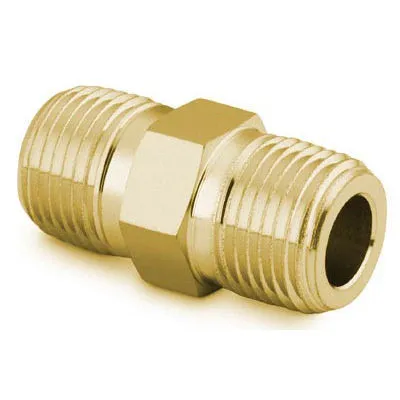 Hex Nipple, 1/2″ NPT, Brass