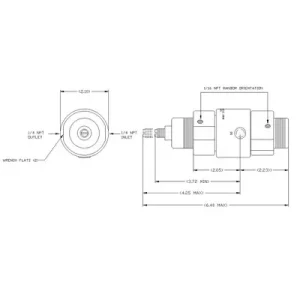 Dual-Stage High-Purity Regulator – SS (No Gauge Ports, No Knob)