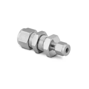 Bulkhead Union, 1/4″ x 1/8″ Compression, SS