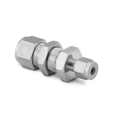 Bulkhead Union, 1/2″ x 1/4″ Compression, SS