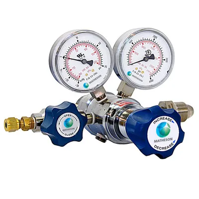 3120A-S Modified Dual-Stage High-Purity Regulator – Brass