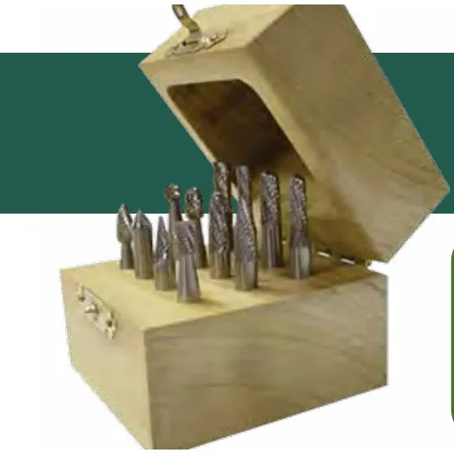 Mastercut SETM100W 1/8″ Wood Box Bur Set (12-Piece Set)