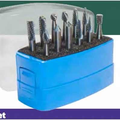 Mastercut SETM120P 1/4″ Plastic Box Bur Set (12 Piece Set)
