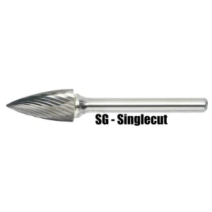 Mastercut SG-6 5/8″ Pointed Tree Shape Carbide Burr (1 Burr)