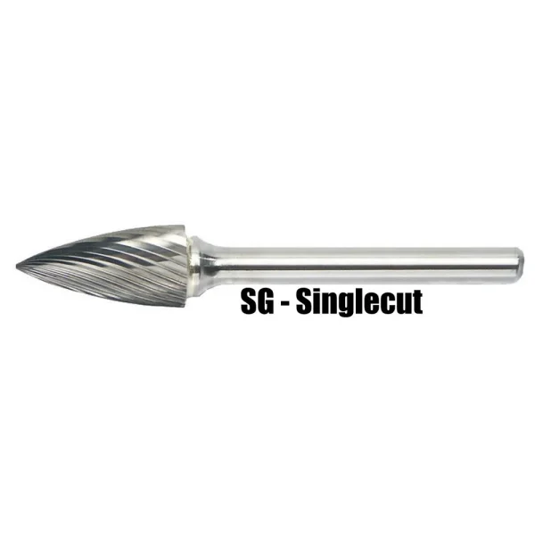 Mastercut SG-6 5/8″ Pointed Tree Shape Carbide Burr (1 Burr)