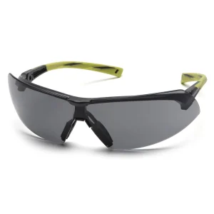 Pyramex SGR4920S Onix™ Hi Vis Green Safety Glasses W/ Gray Lens (12 each)