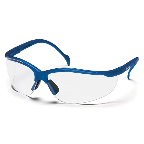 Pyramex SMB1810S Venture II Metallic Blue Safety Glasses W/ Clear Lens (12 each)