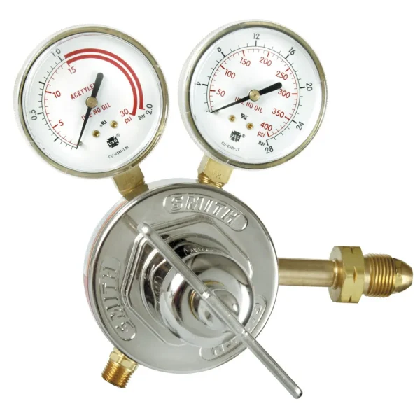 Smith HD Acetylene Regulator, 0-15 PSIG – 40-15-510