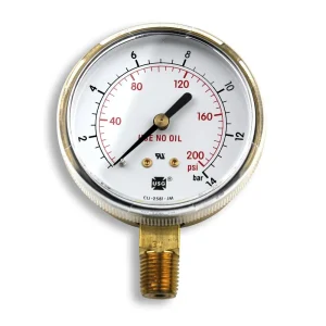Smith 2.5″ Pressure Gauge, 200 PSI/Bar – GA033-07