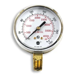 Smith 2.5″ Pressure Gauge, 4000 PSI/Bar – GA043-07