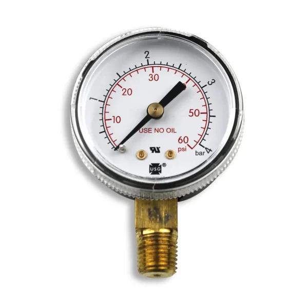 Smith 2″ Pressure Gauge, 60 PSI/Bar – GA135-03