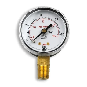 Smith 2″ Pressure Gauge, 25 LPM/CFH – GA136-03
