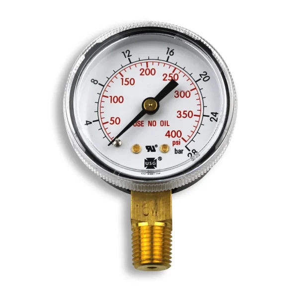 Smith 2″ Pressure Gauge, 400 PSI/Bar – GA138-03