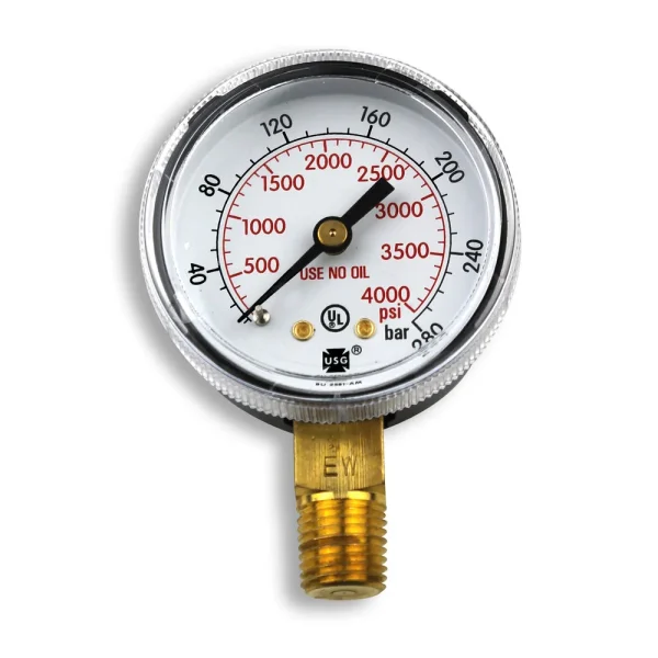 Smith 2″ Pressure Gauge, 4000 PSI/Bar – GA139-03