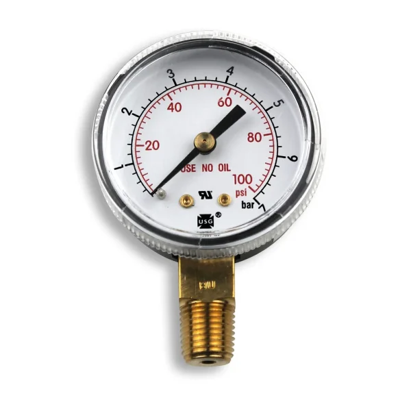 Smith 2″ Pressure Gauge, 100 PSI/Bar- GA143-03