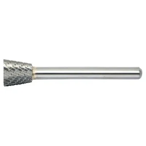 Mastercut SN-2SC || 3/8 Diameter, Singlecut SN – Inverted Cone Shape Burs – 15 Degree