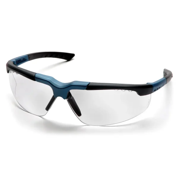 Pyramex SNC4810D Reatta Blue-Charcoal Safety Glasses W/ Clear Lens (12 each)