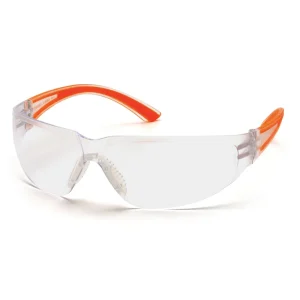 Pyramex SO3610S Cortez Orange Temples Safety Glasses W/ Clear Lens (12 each)